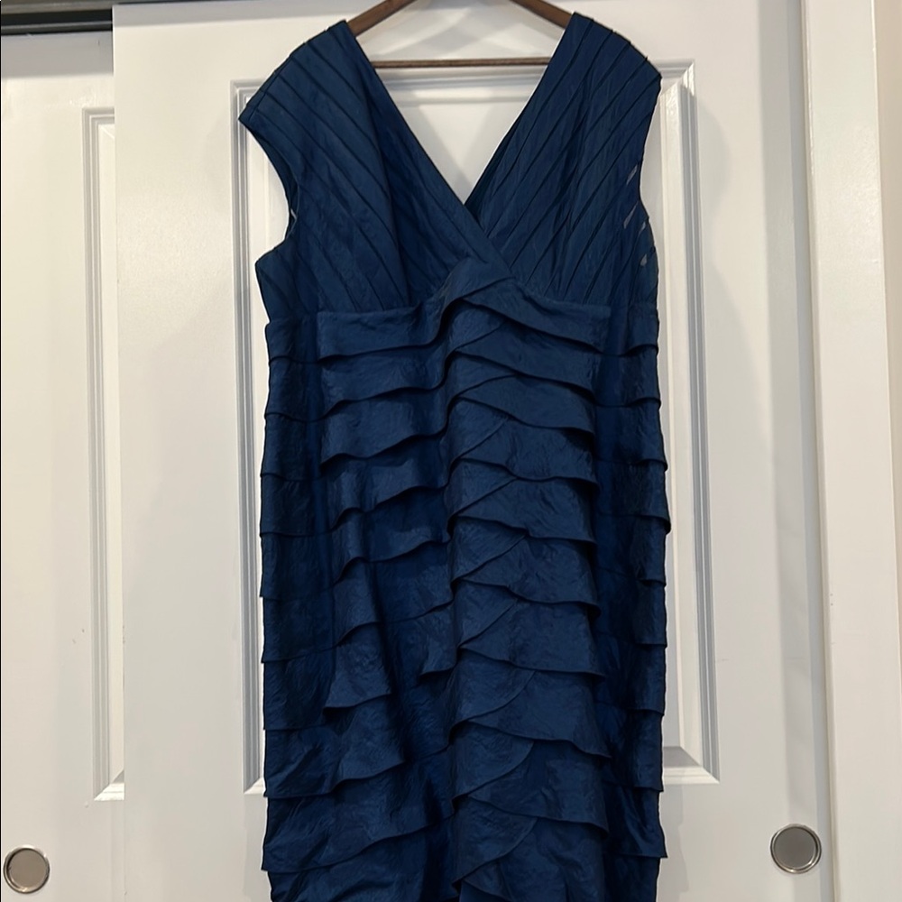 Elegant Blue Layered Dress